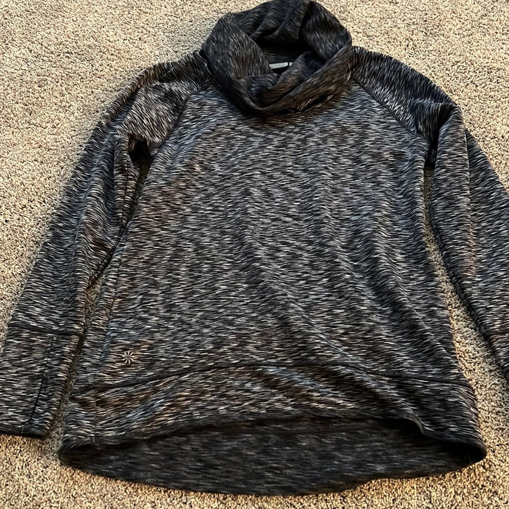 Athleta fleece lined cowl neck sweatshirt